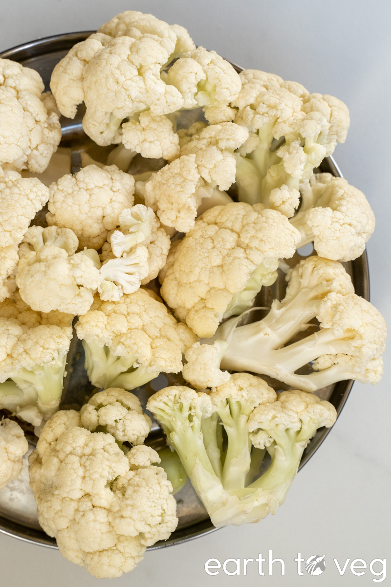 raw cauliflower florets