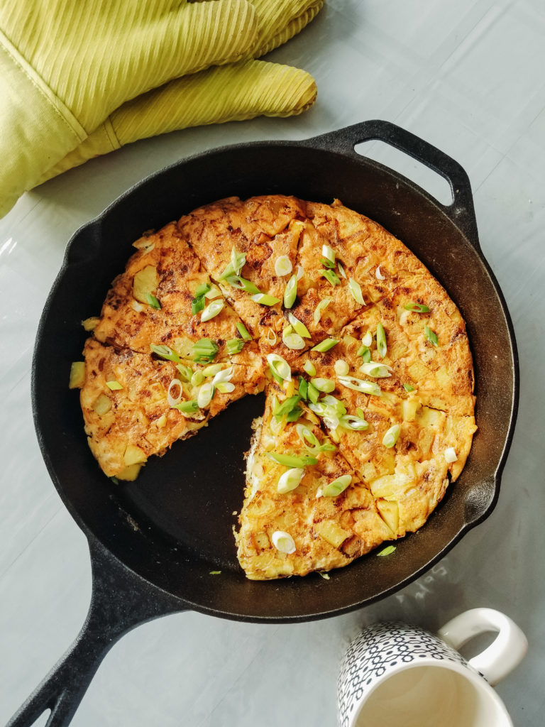 spanish tortilla (potato and onion omelette)