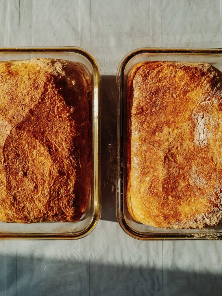 king arthur flour's roasted apple bread loaves