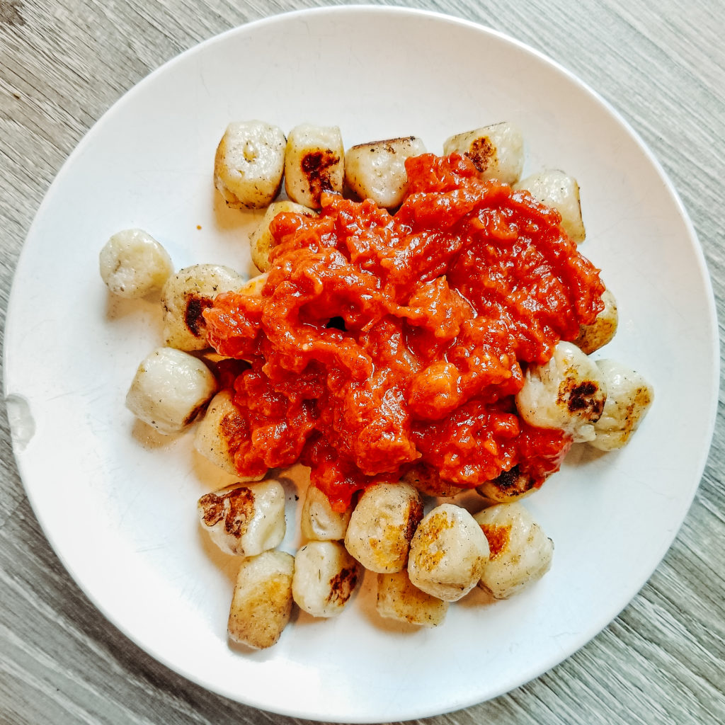 homemade potato gnocchi with marcella hazan's tomato sauce