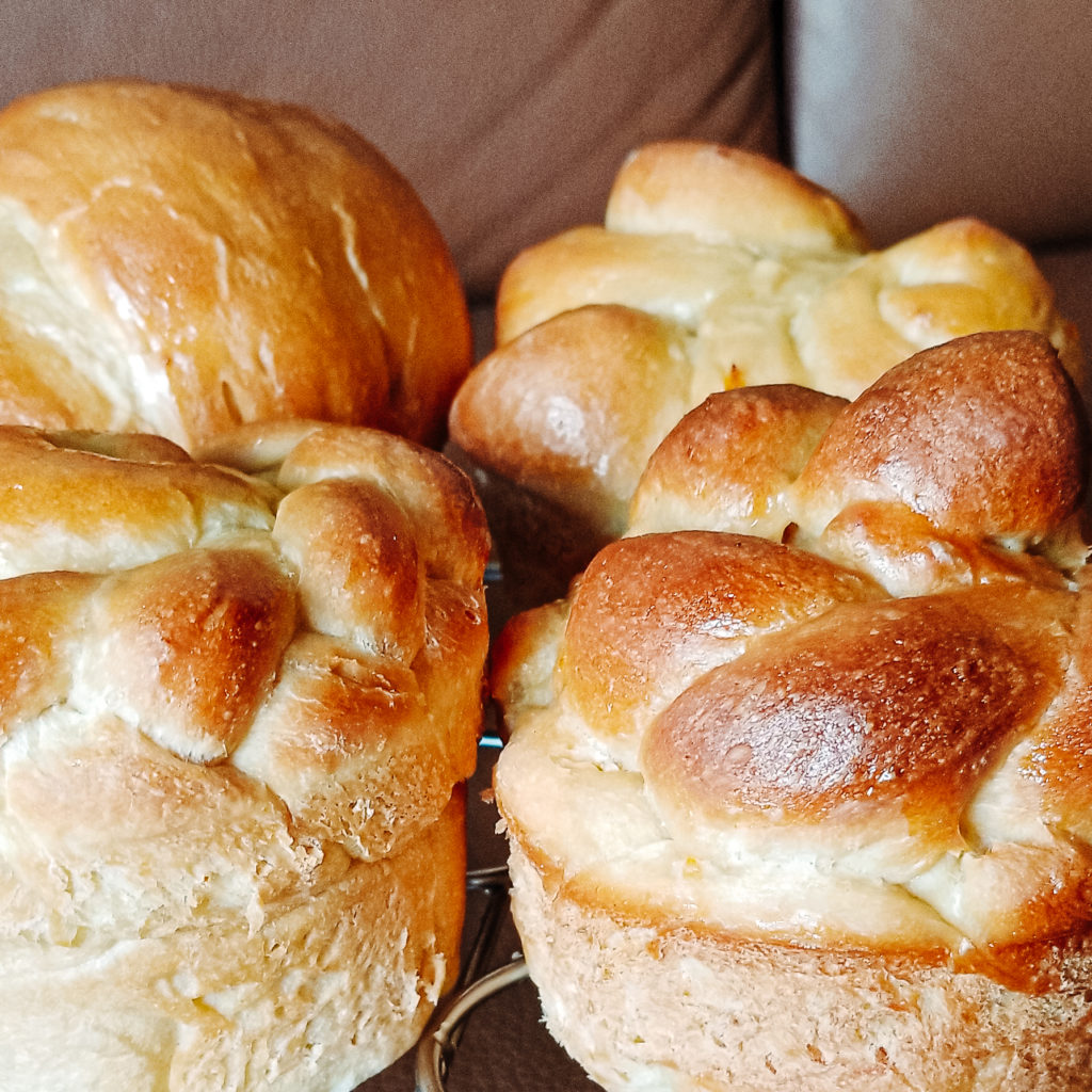 baked paska eastern european easter bread