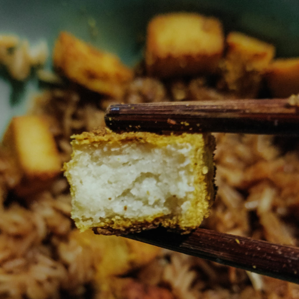 indian-spiced chickpea tofu (burmese tofu)