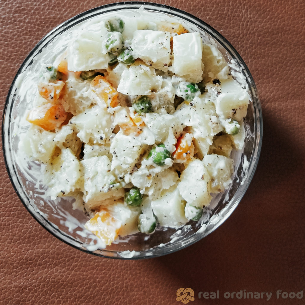 vegan olivier salad (salat olivye)