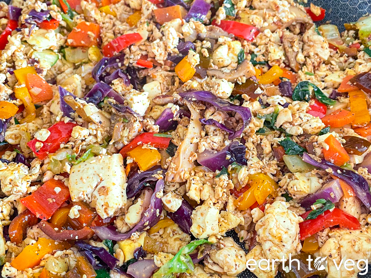 veggie tofu scramble