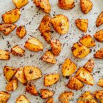 Roasted shichimi togarashi potatoes.