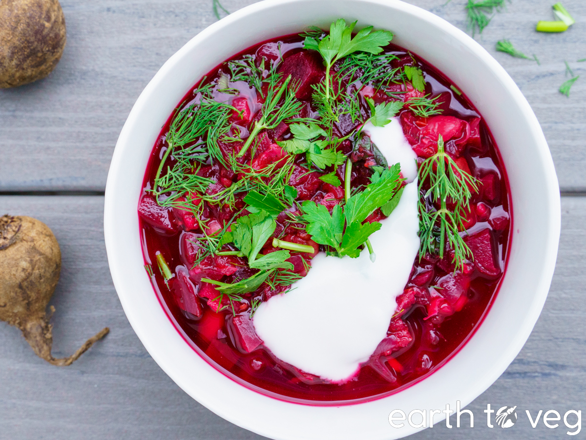 vegan borscht soup