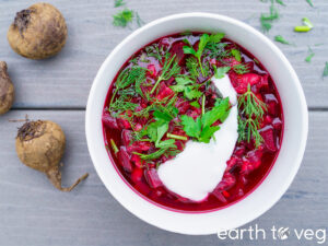 vegan borscht (ukrainian pisnyi borshch)