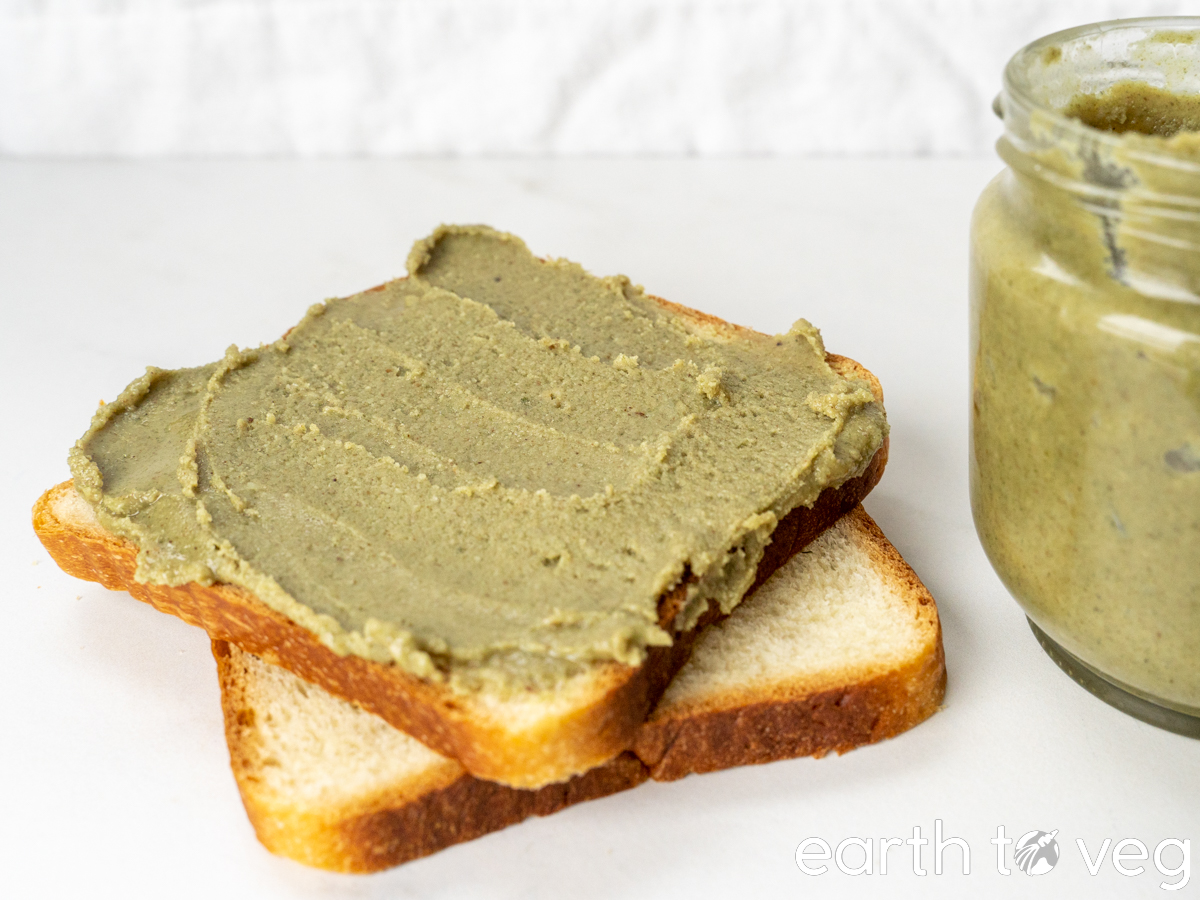 pumpkin seed butter on homemade bread