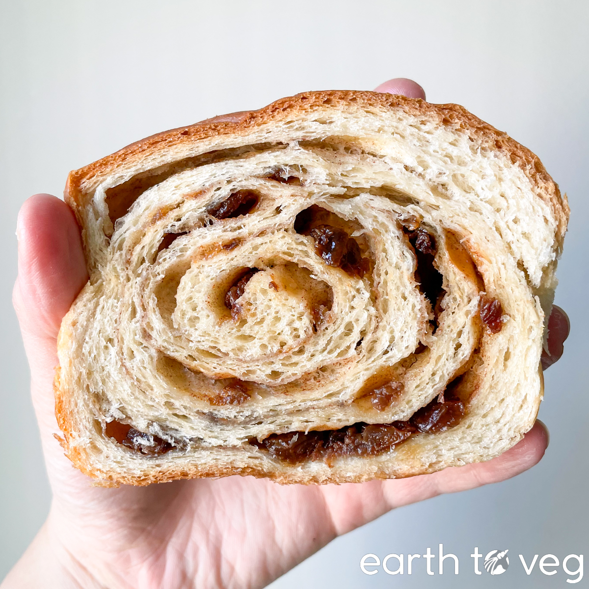 vegan raisin bread