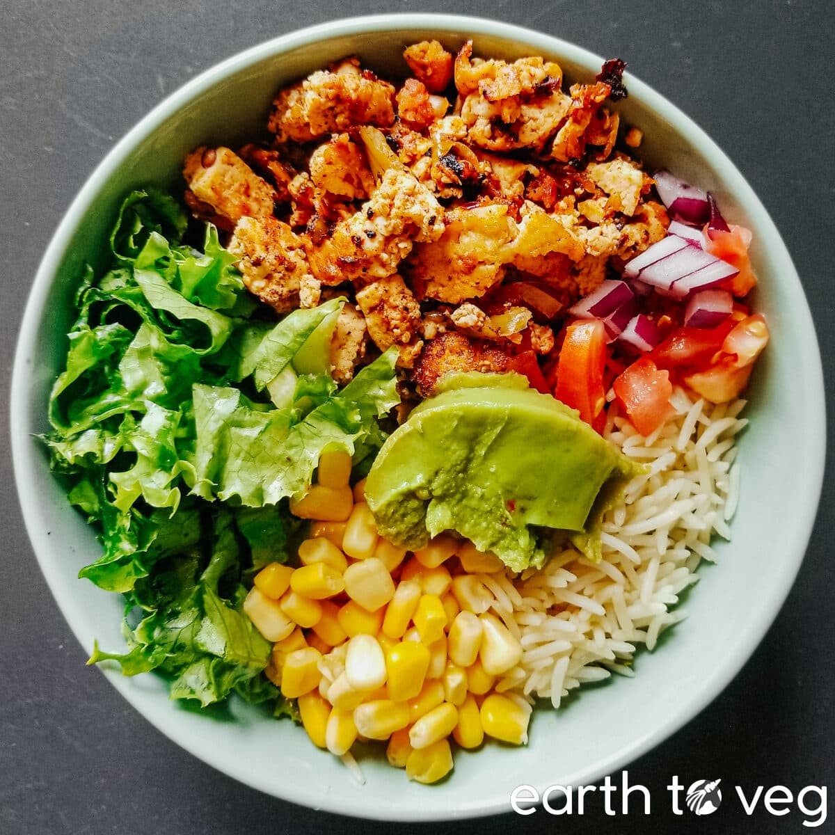 chipotle copycat sofritas bowl